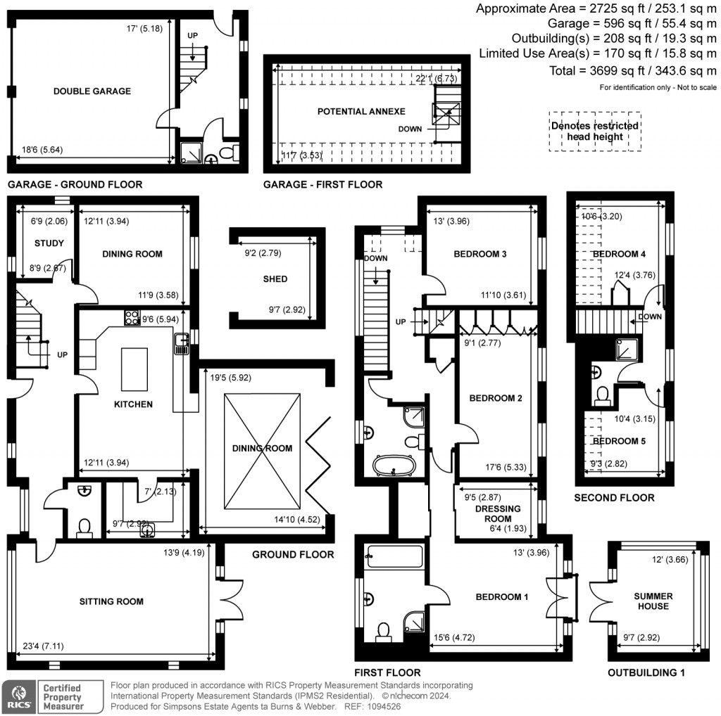 Floorplans For The Drift, Bentley, Farnham, GU10