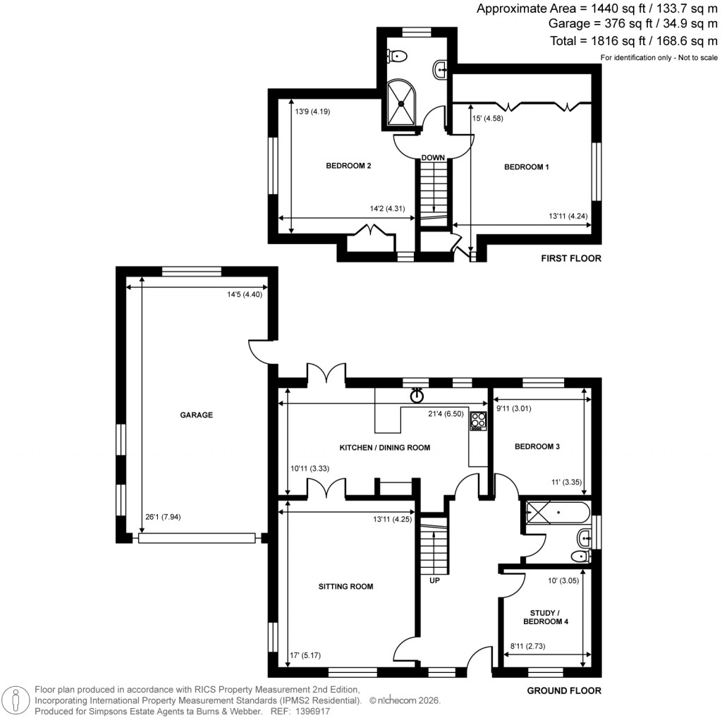 Floorplans For Abbots Ride, Farnham, Surrey