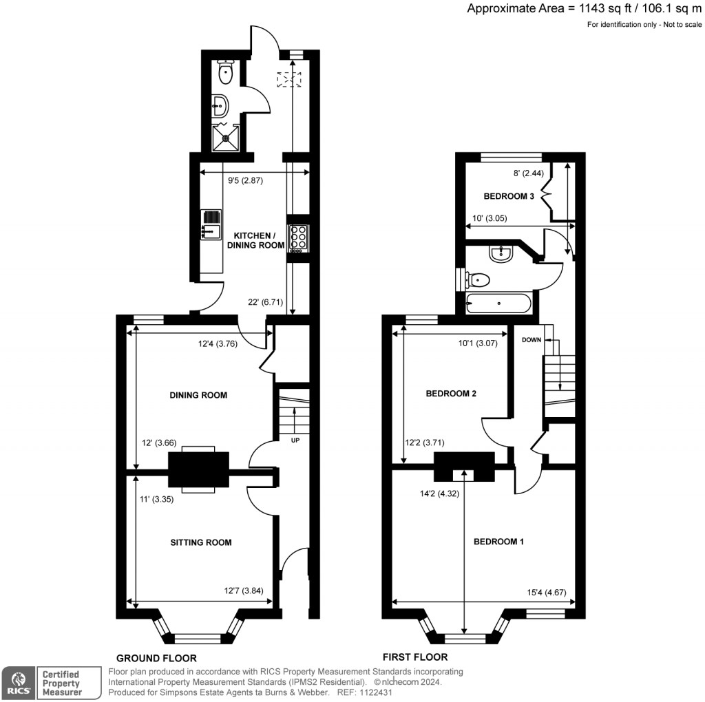 Floorplans For Ridgway Road, Farnham, Surrey
