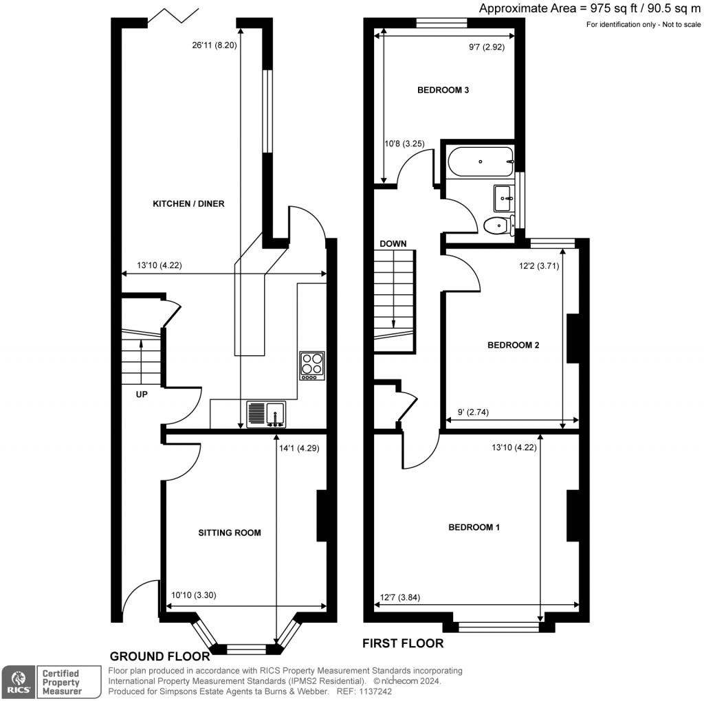 Floorplans For Upper South View, Farnham, GU9