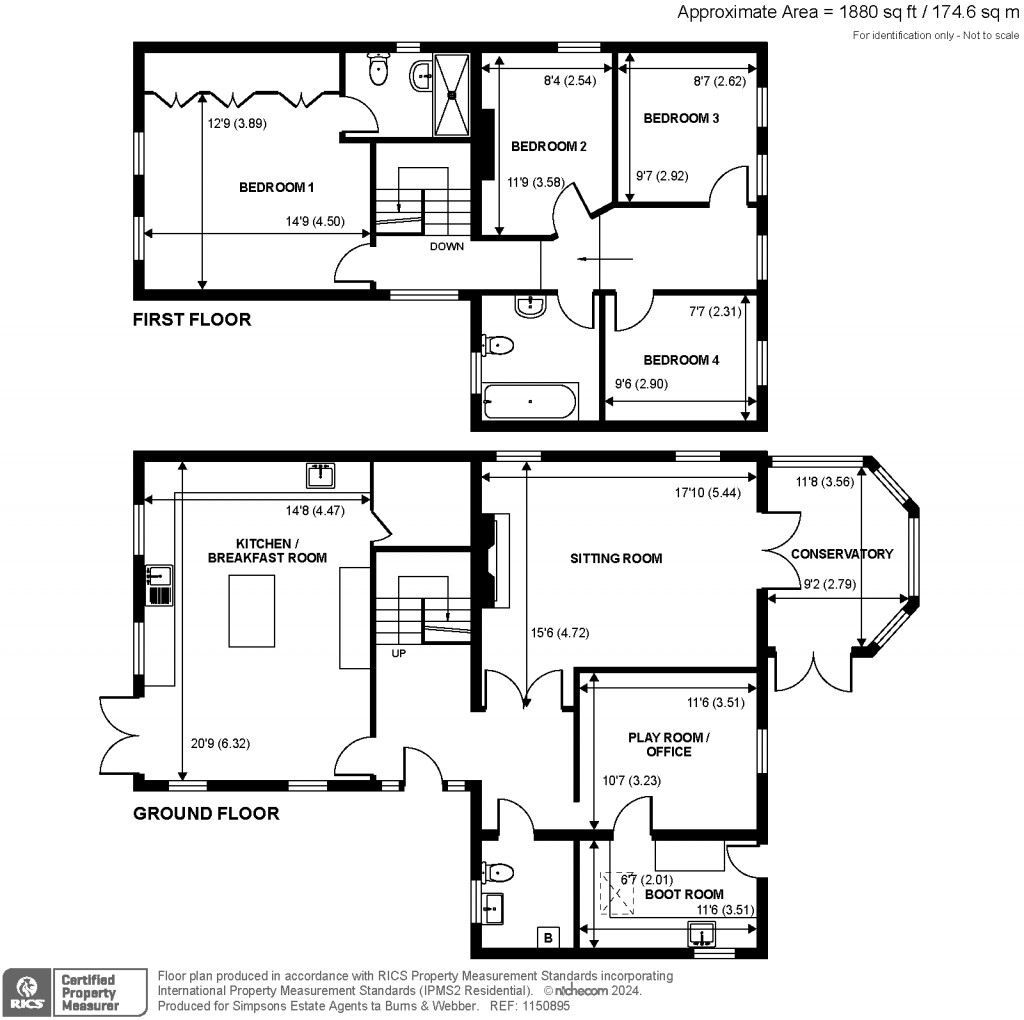 Floorplans For Broadwell Road, Wrecclesham, Farnham, GU10