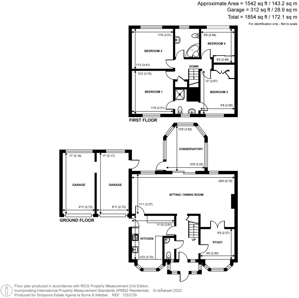 Floorplans For Moreton Close, Churt, Farnham, GU10