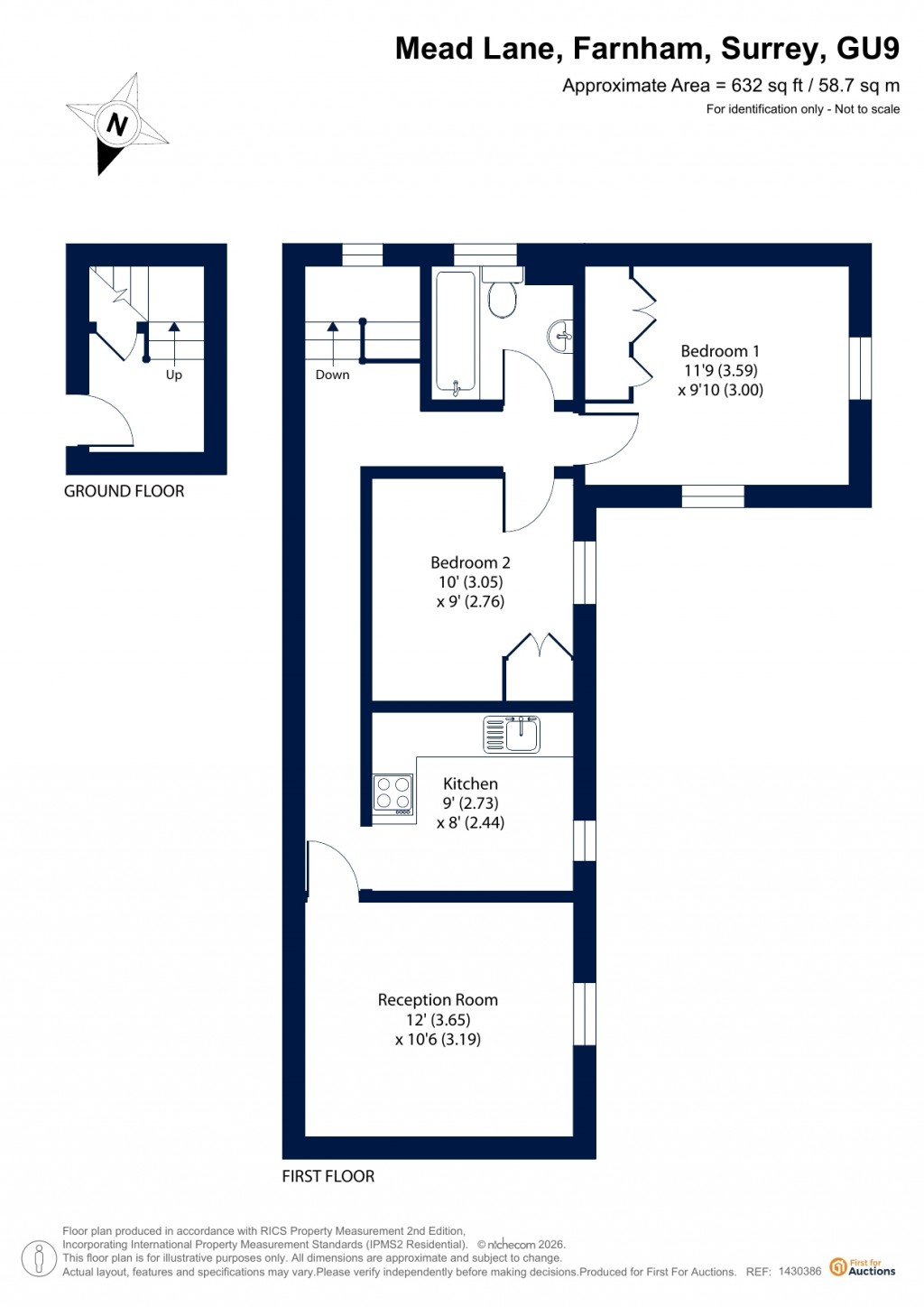 Floorplans For Mead Lane, Farnham, Surrey