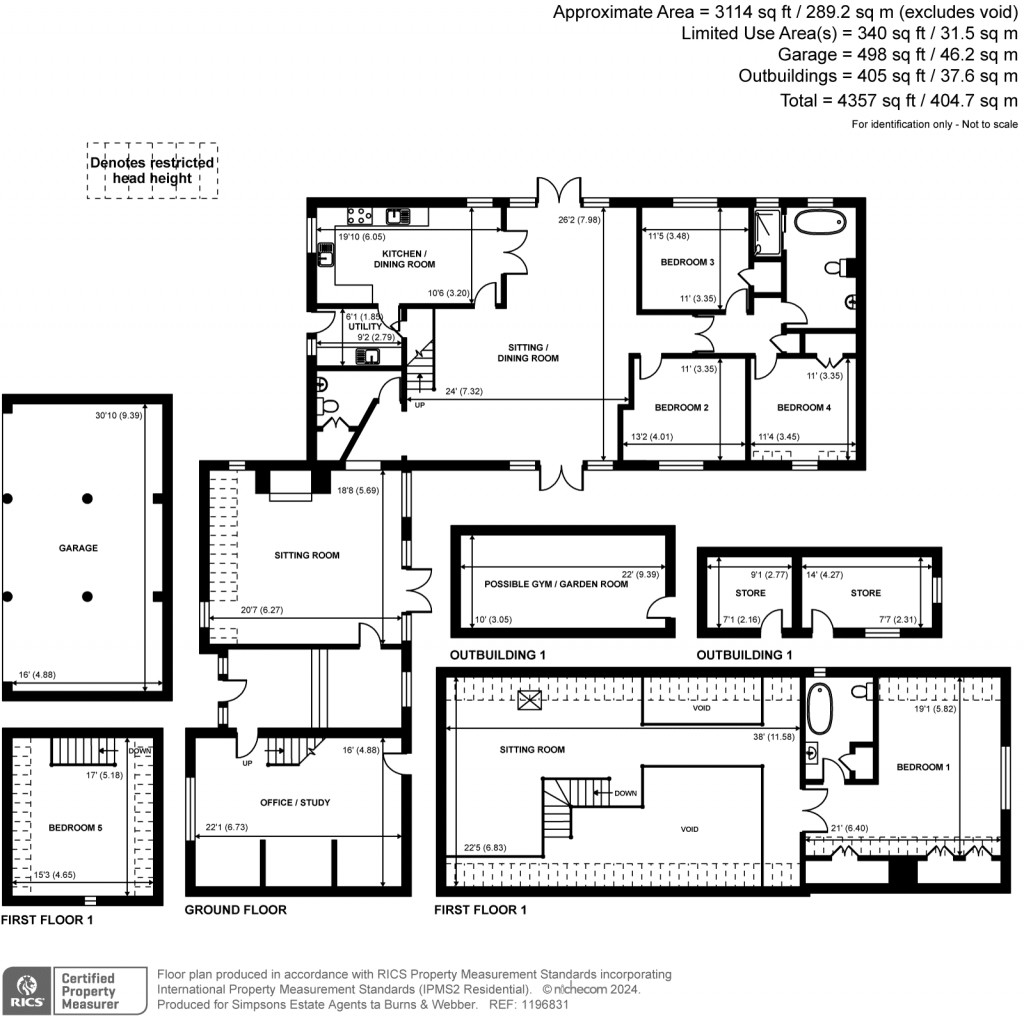 Floorplans For Green Lane, Churt, Farnham, GU10