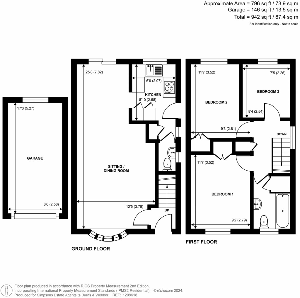 Floorplans For Cross Lane, Frimley Green, Camberley, GU16