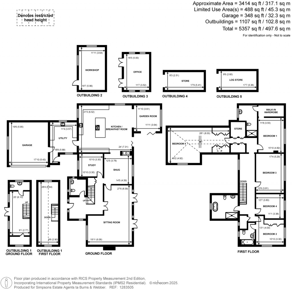 Floorplans For Forest Drive, Lower Bourne, Farnham, GU10