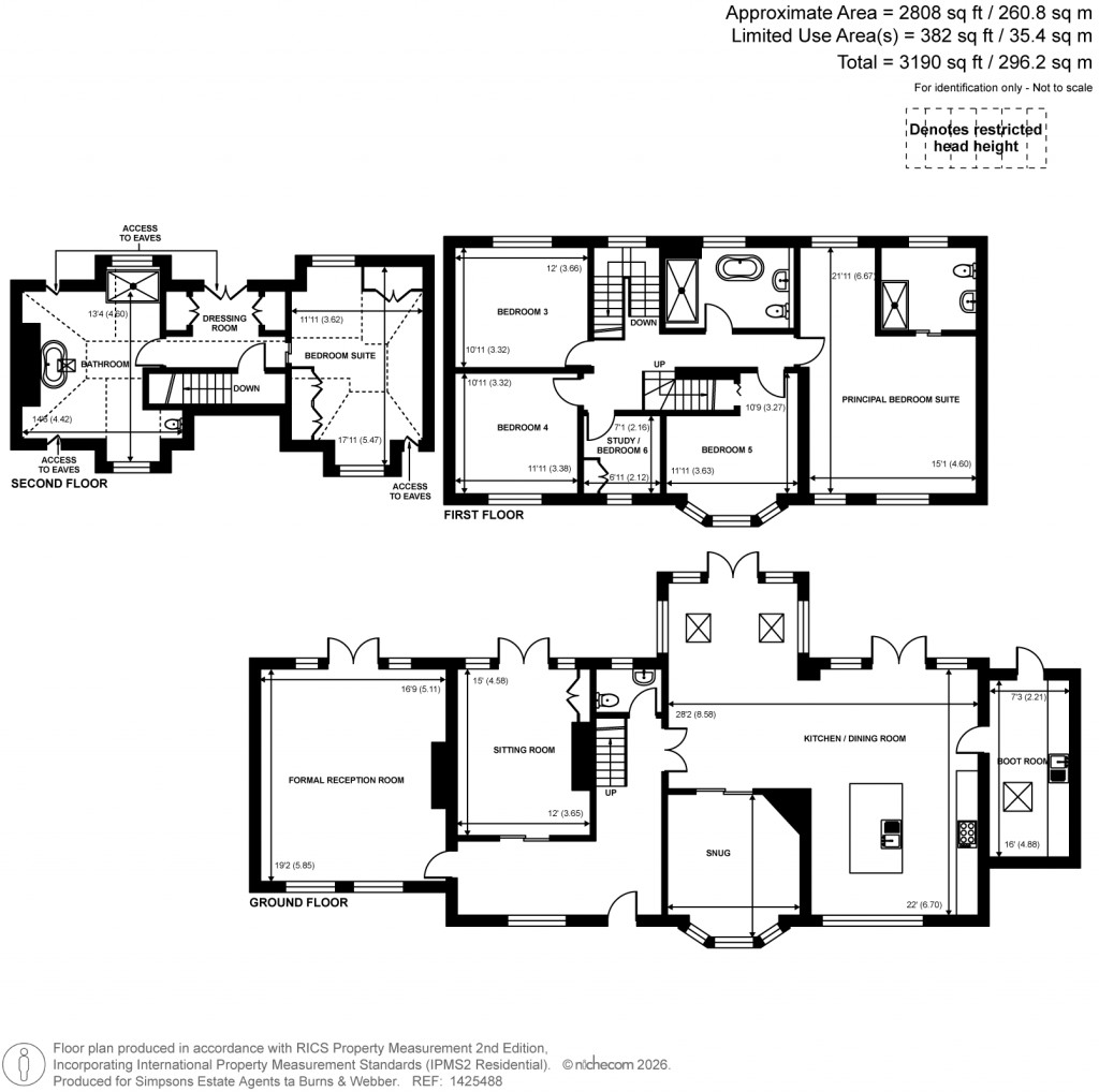 Floorplans For Waverley Lane, Farnham, Surrey
