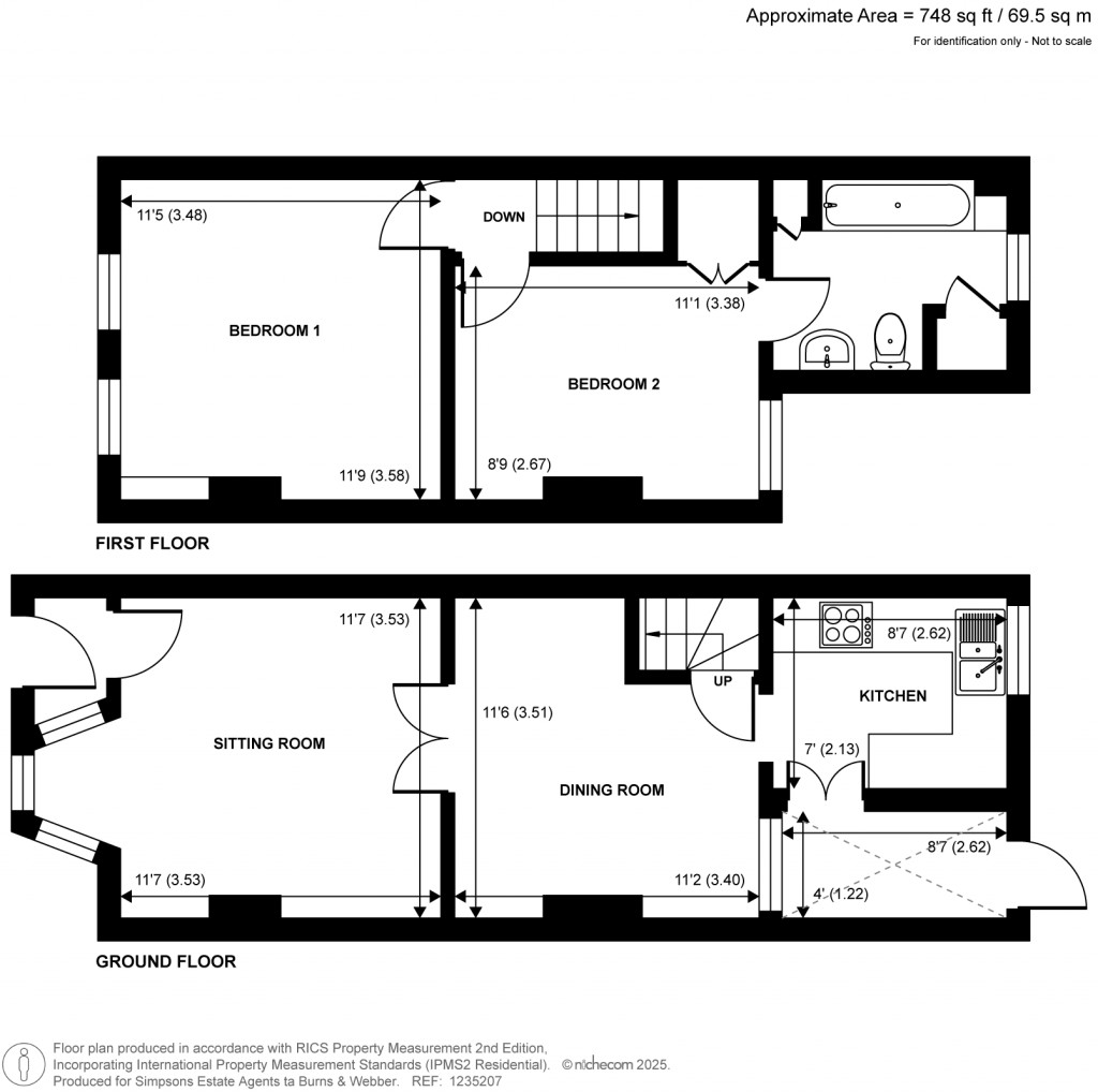 Floorplans For Wrecclesham Road, Farnham, GU9