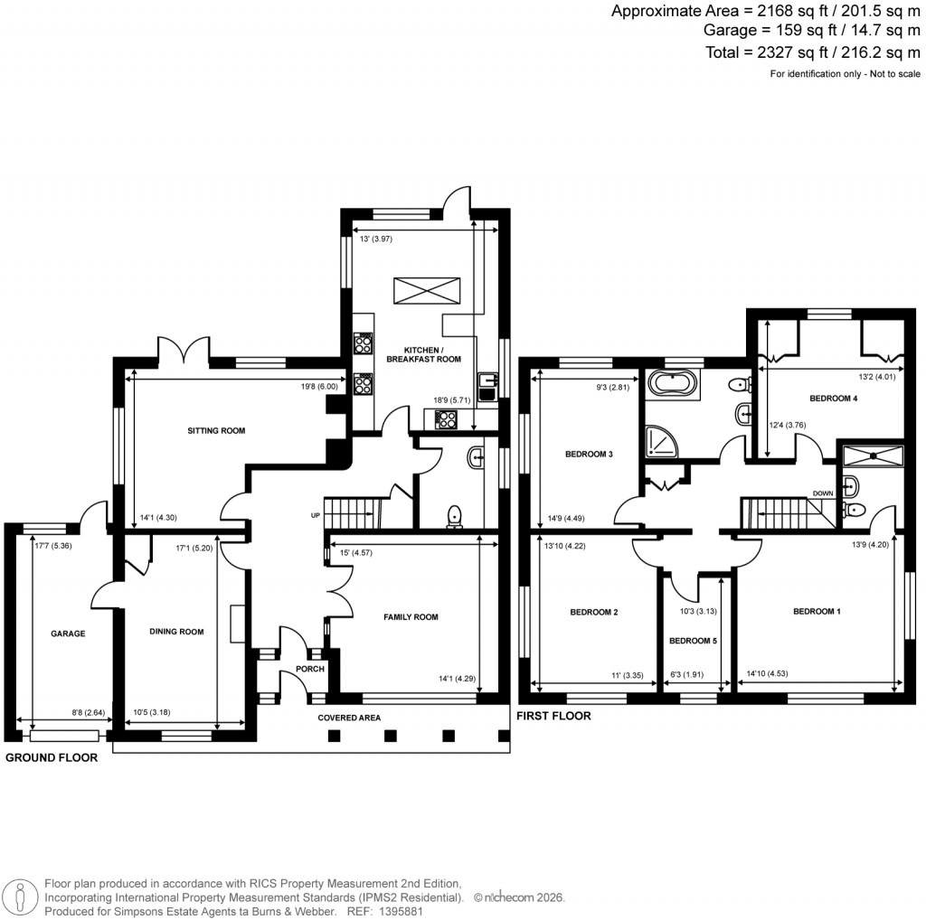 Floorplans For Hillside Road, Aldershot, Hampshire