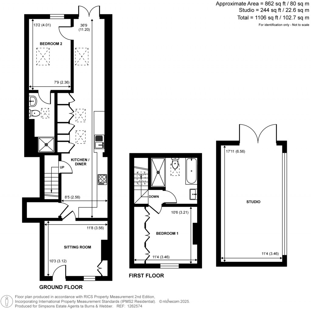Floorplans For Boundstone Road, Rowledge, Farnham, GU10