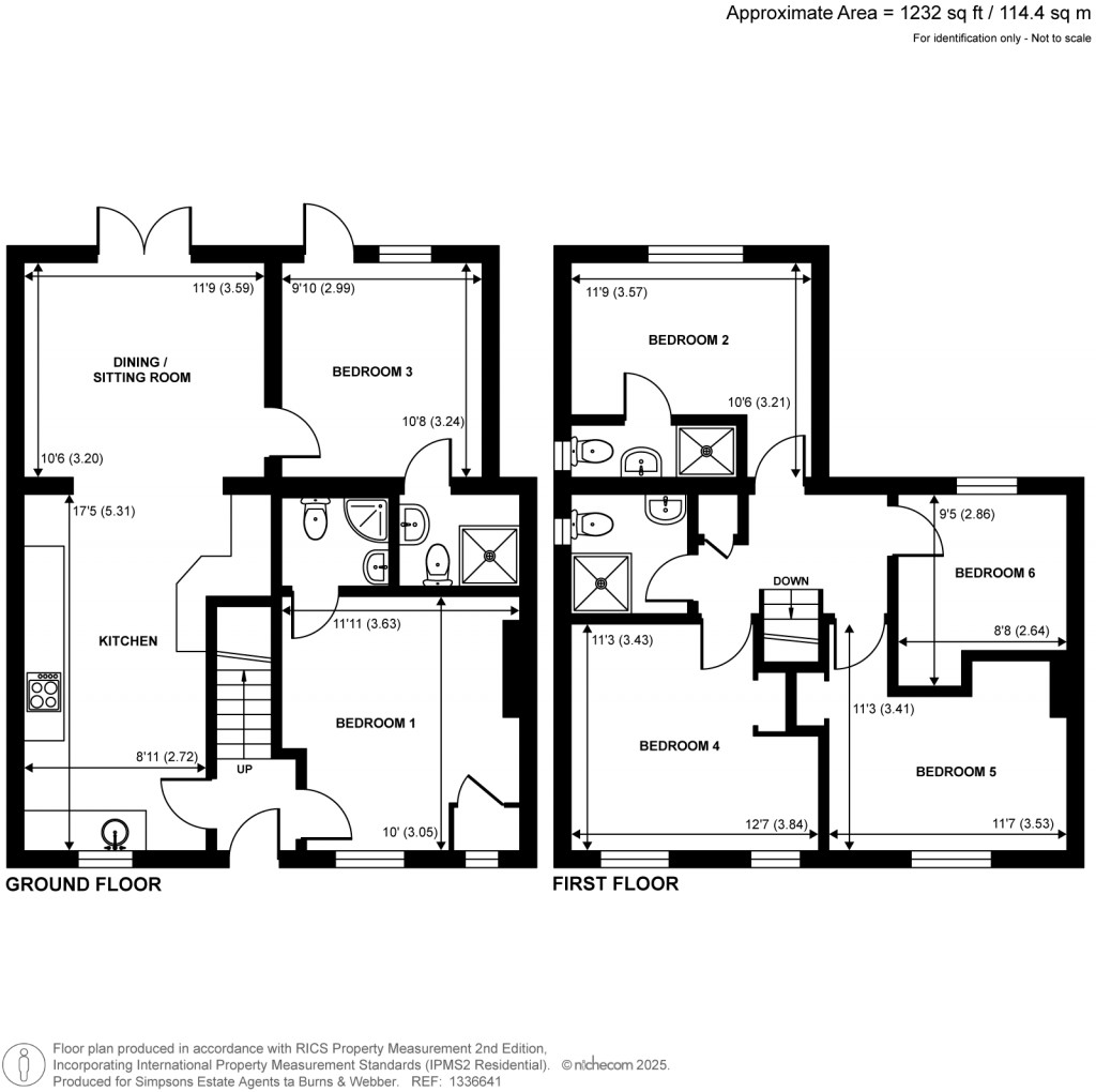 Floorplans For Potters Gate, Farnham, Surrey