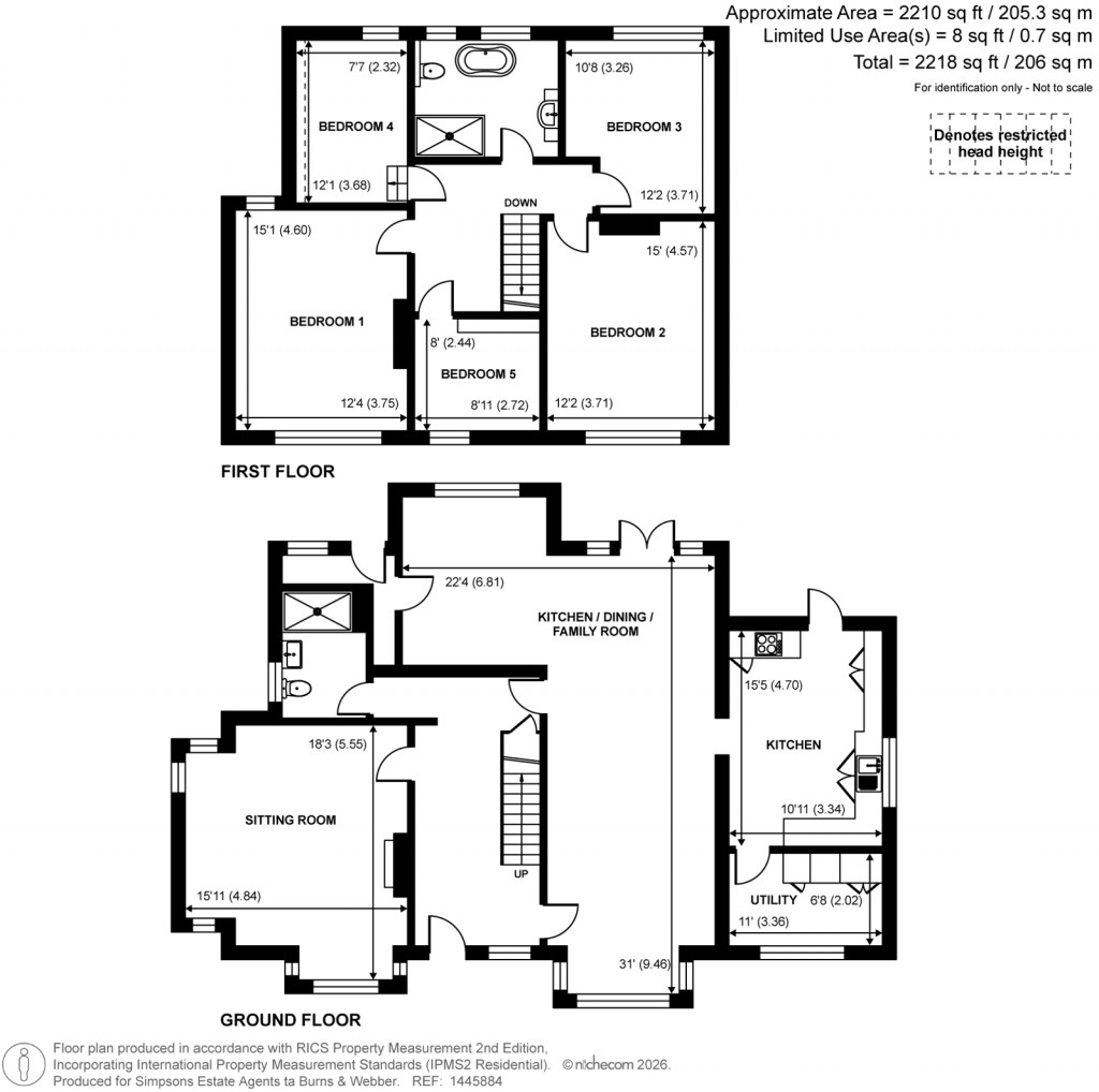 Floorplans For Farnham, Surrey