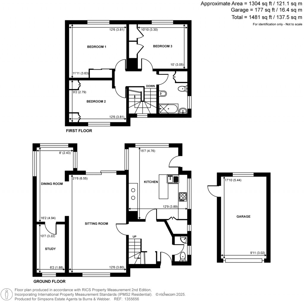 Floorplans For Avenue Road, Farnborough, Hampshire