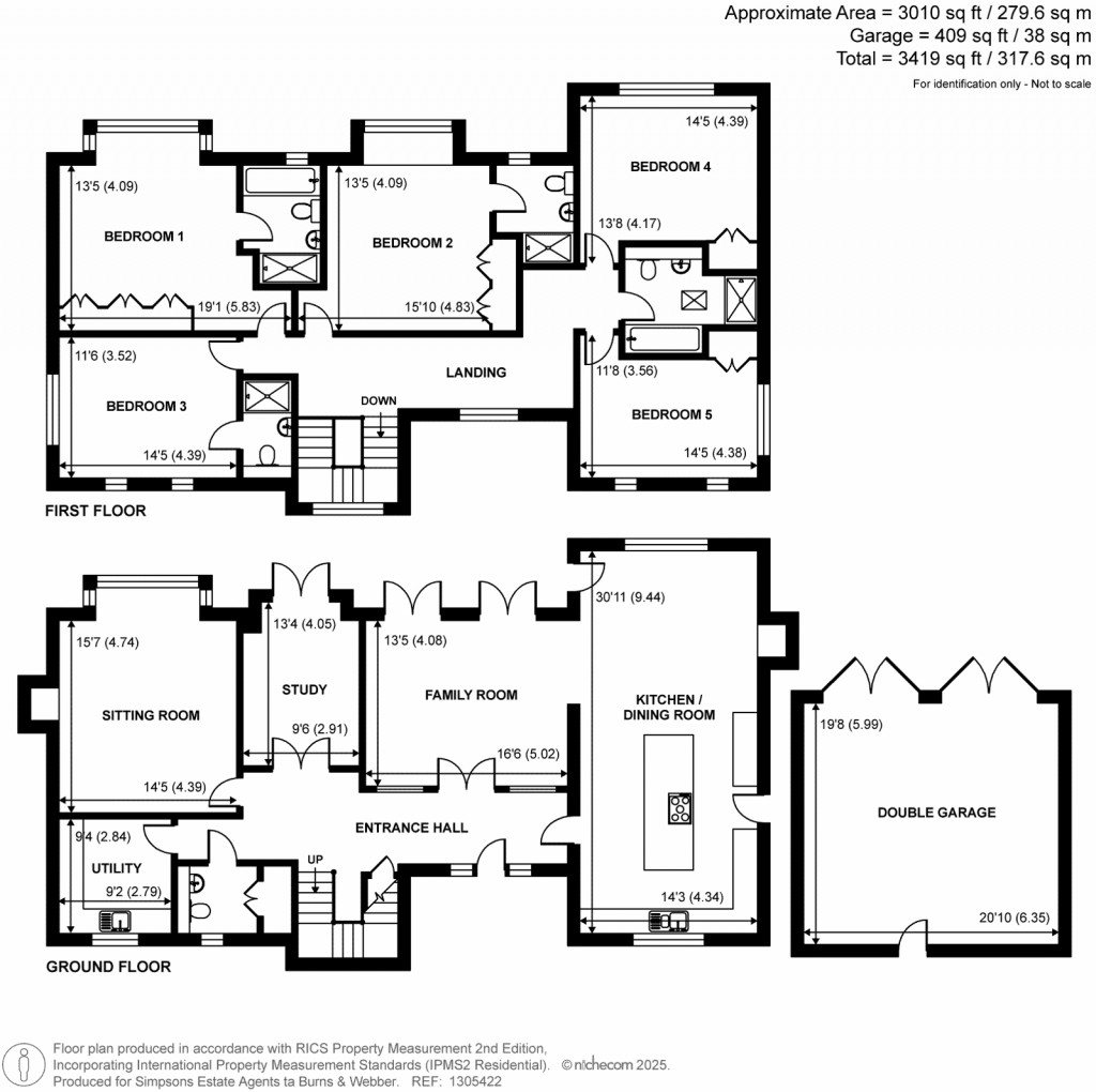 Floorplans For Rowledge, Farnham, Surrey