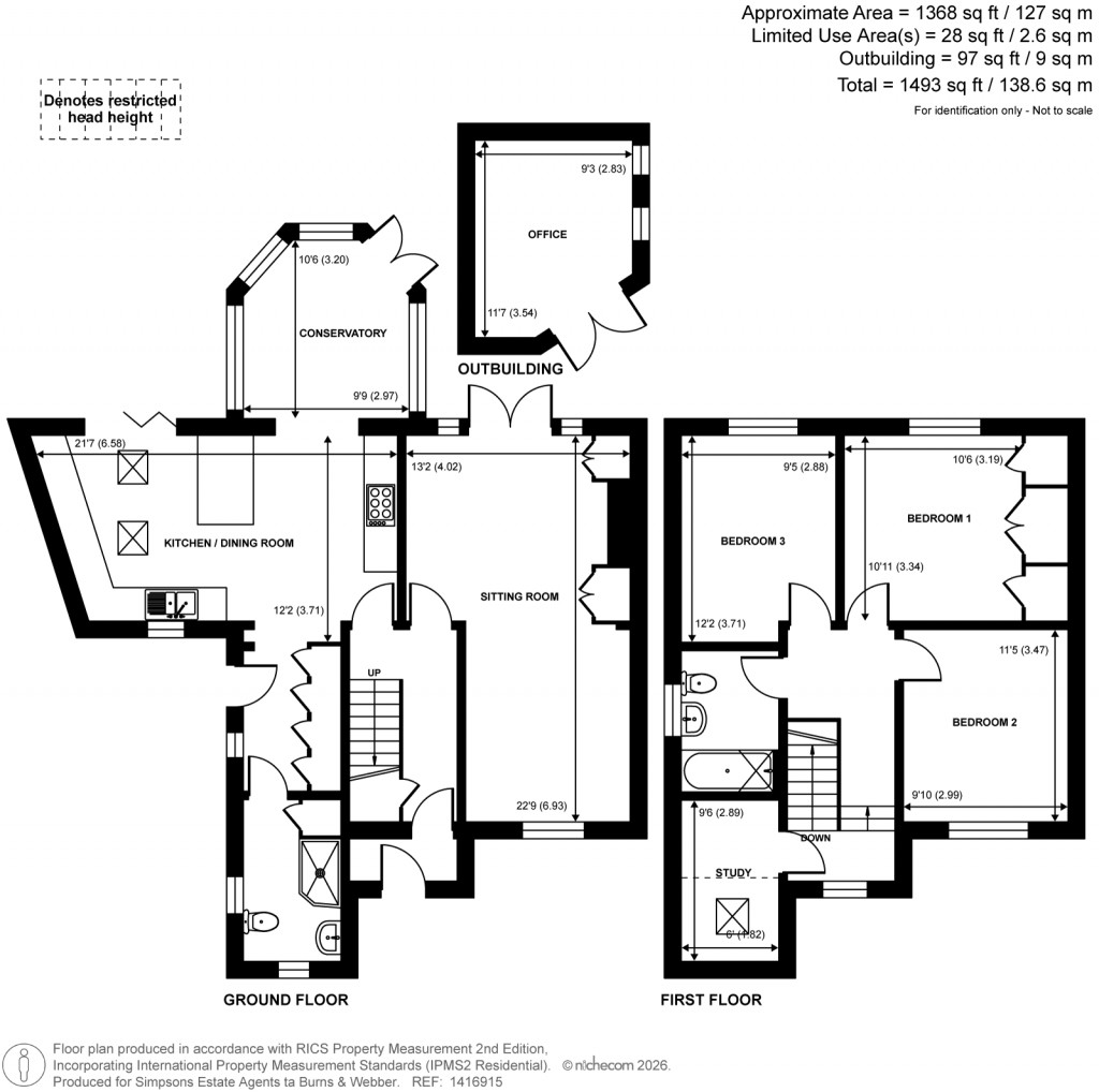 Floorplans For Greenhill Way, Farnham, Surrey