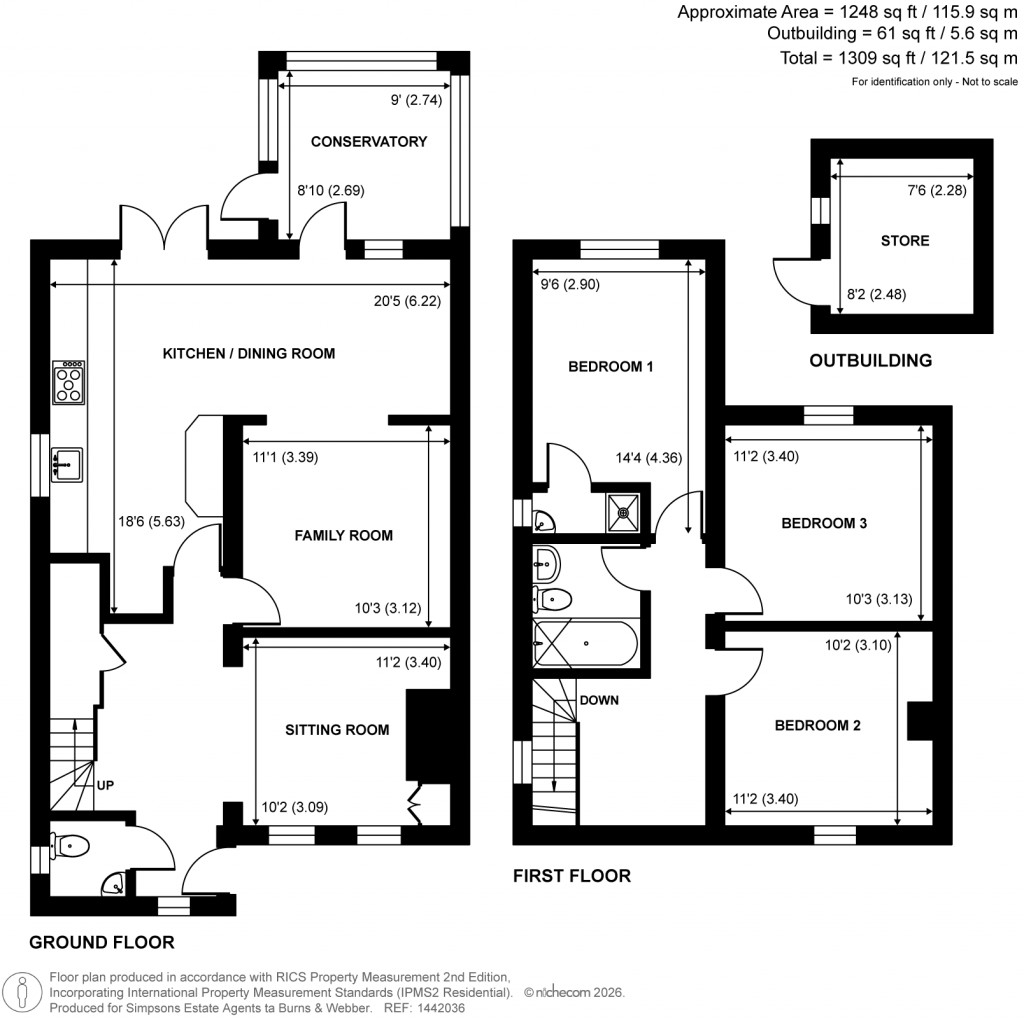 Floorplans For Bucks Horn Oak, Farnham, Surrey