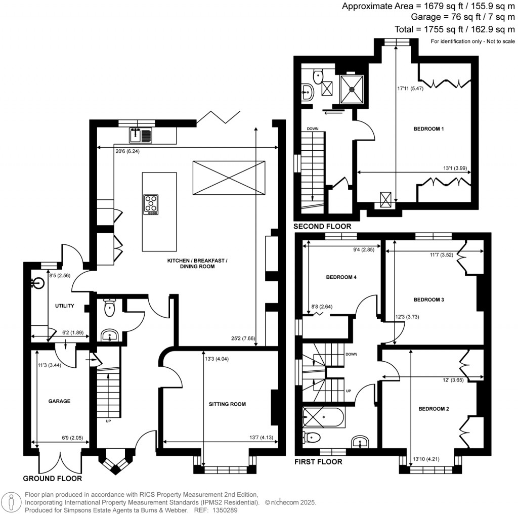 Floorplans For Ridgway Road, Farnham, Surrey
