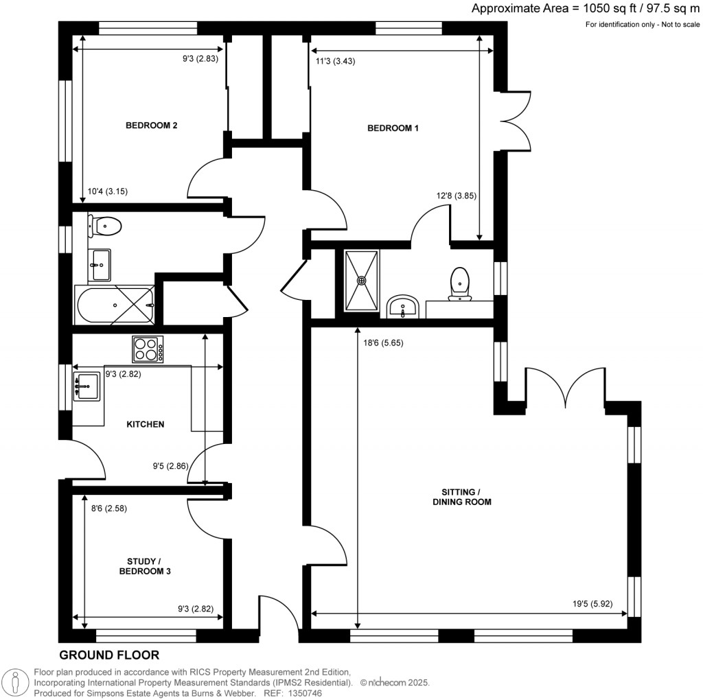 Floorplans For Stanley Close, Farnham, Surrey