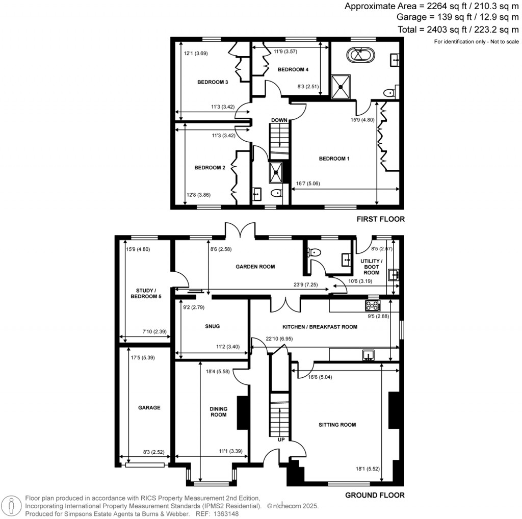 Floorplans For Frith End Road, Frith End, Hampshire