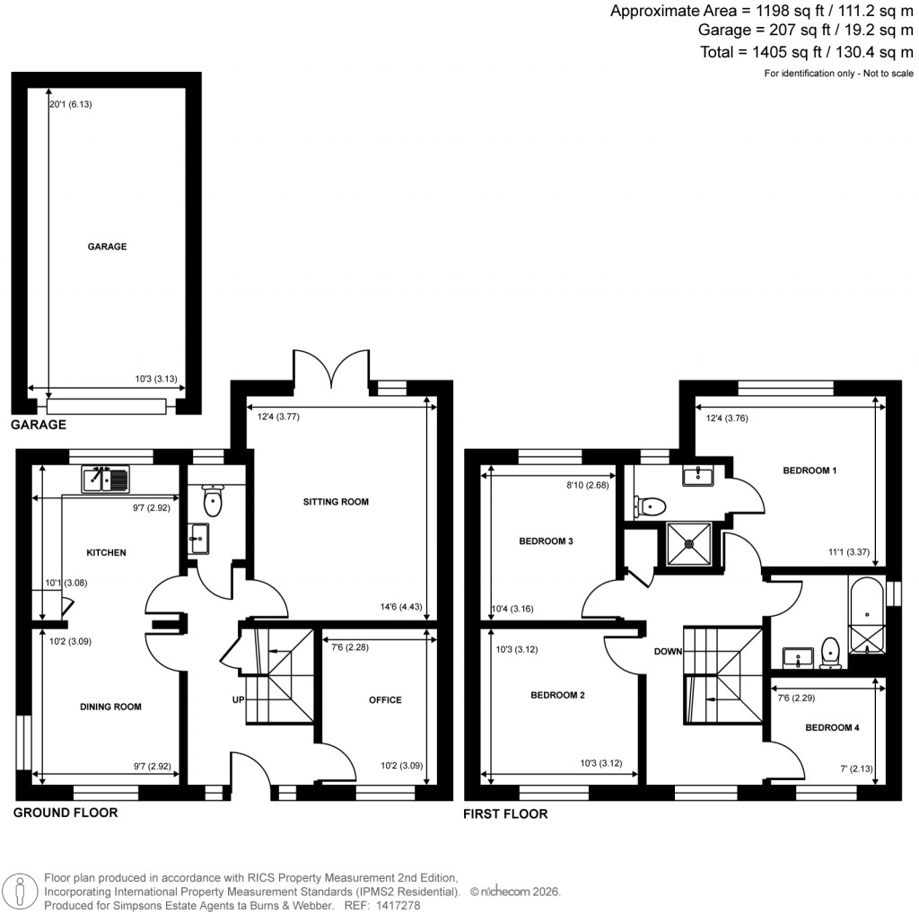 Floorplans For Ash, Aldershot, Surrey
