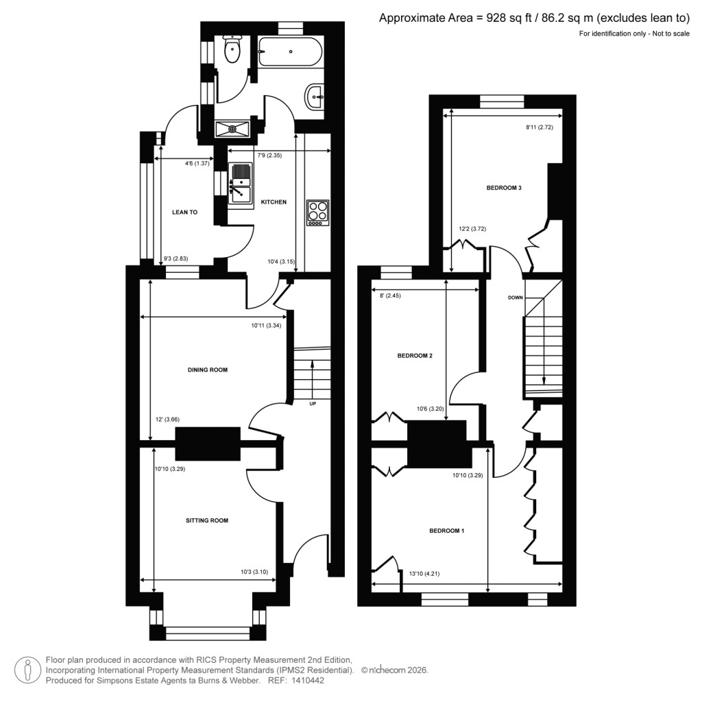 Floorplans For Sumner Road, Farnham, Surrey