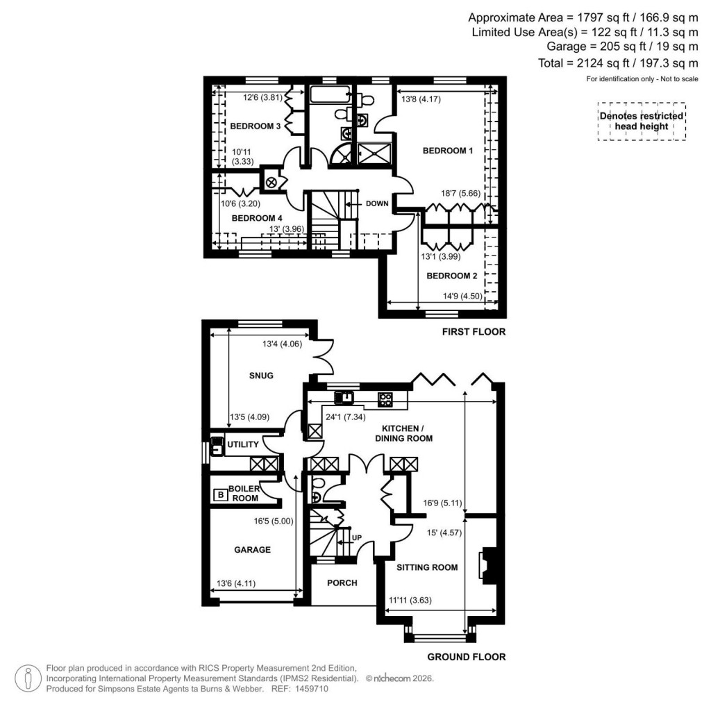 Floorplans For Shortheath Road, Farnham, Surrey