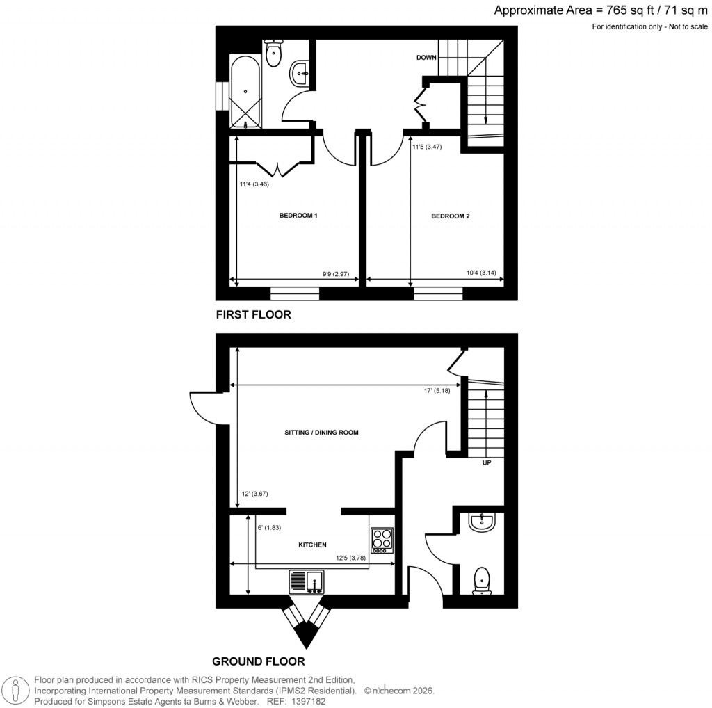 Floorplans For Kingfisher Road, Farnham, Surrey