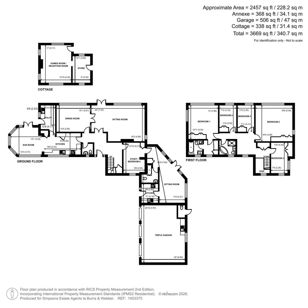Floorplans For The Sands, Farnham, Surrey