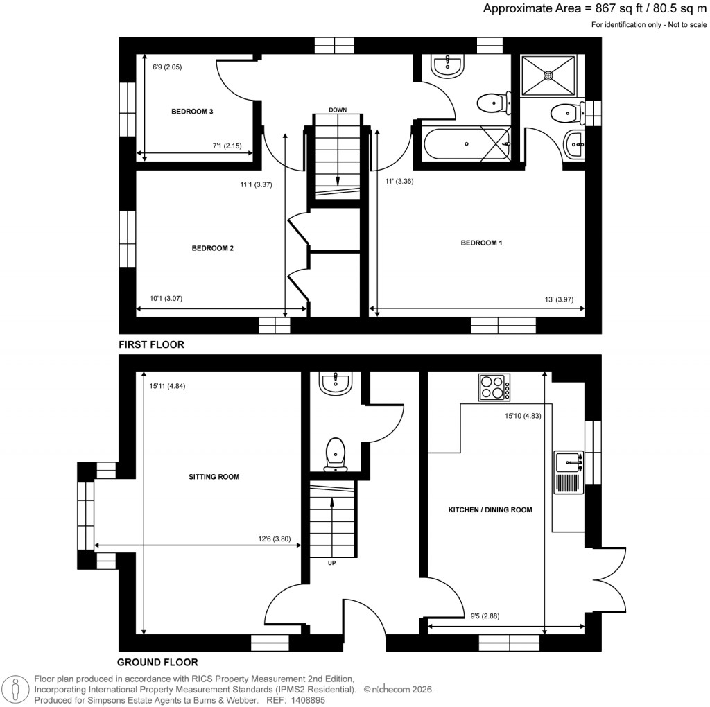 Floorplans For Four Marks, Alton, Hampshire