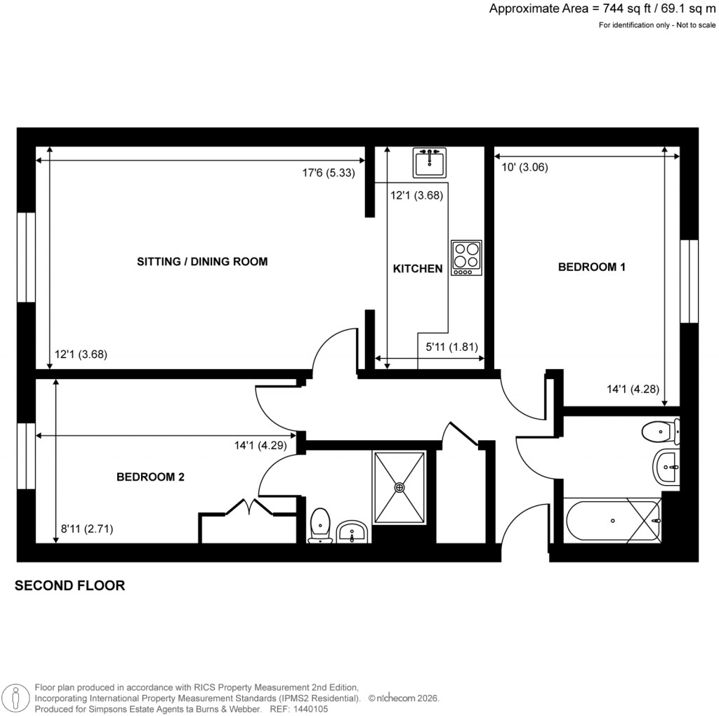Floorplans For Allington Close, Farnham, Surrey