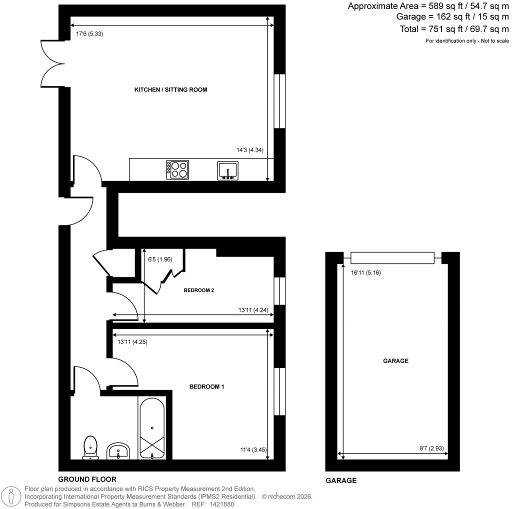Floorplans For Montague Mews, Farnham, Surrey