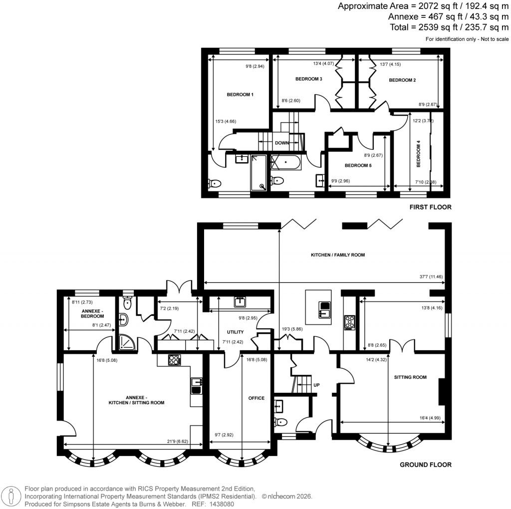 Floorplans For Bucks Horn Oak, Farnham, Hampshire