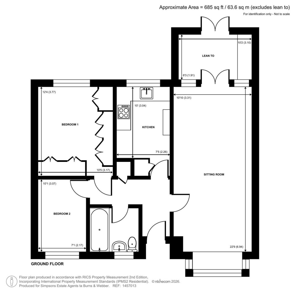 Floorplans For Avon Road, Farnham, Surrey