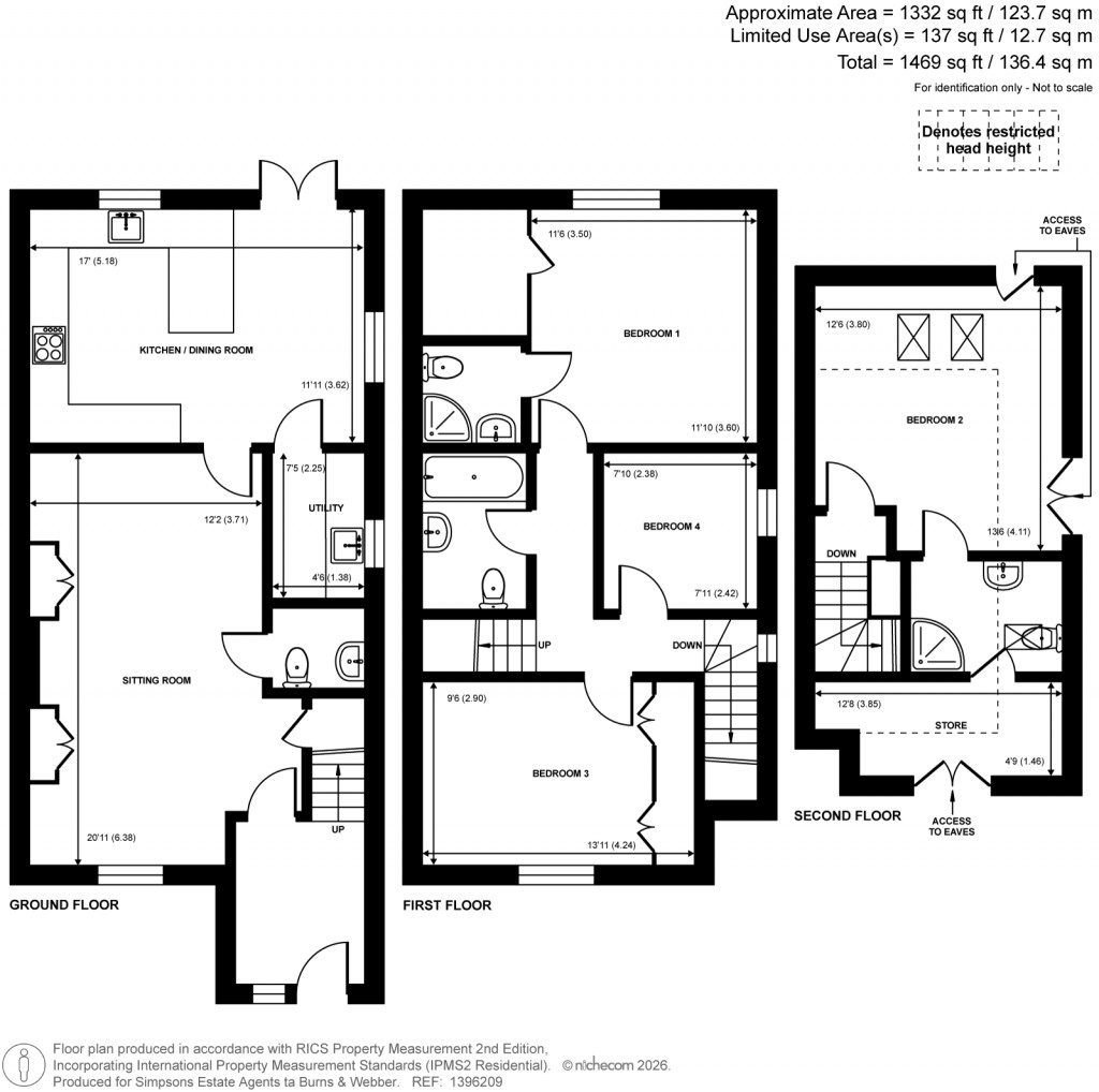 Floorplans For Crondall, Farnham, Hampshire