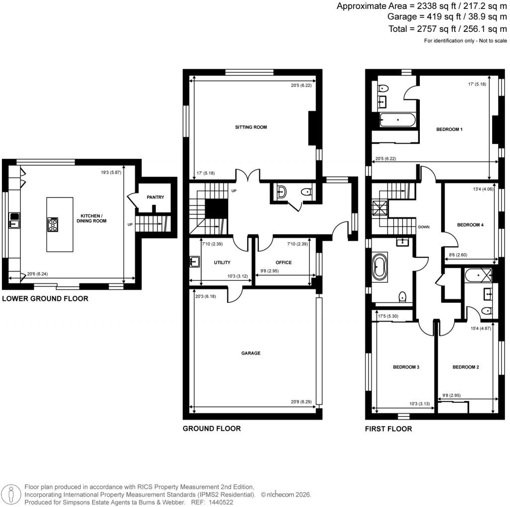 Floorplans For Selborne, Hampshire