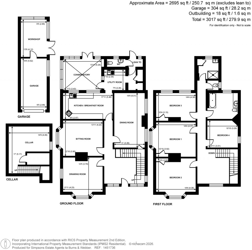 Floorplans For Searle Road, Farnham, Surrey