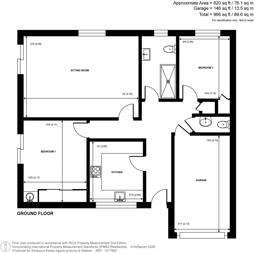 Floorplans For Grantley Court, Farnham, Surrey