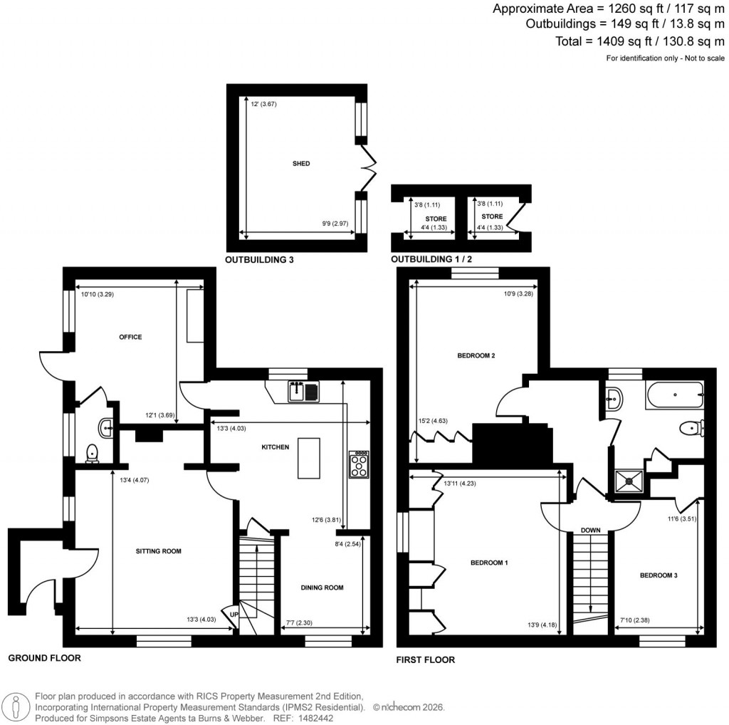 Floorplans For Loxhill, Godalming, Surrey
