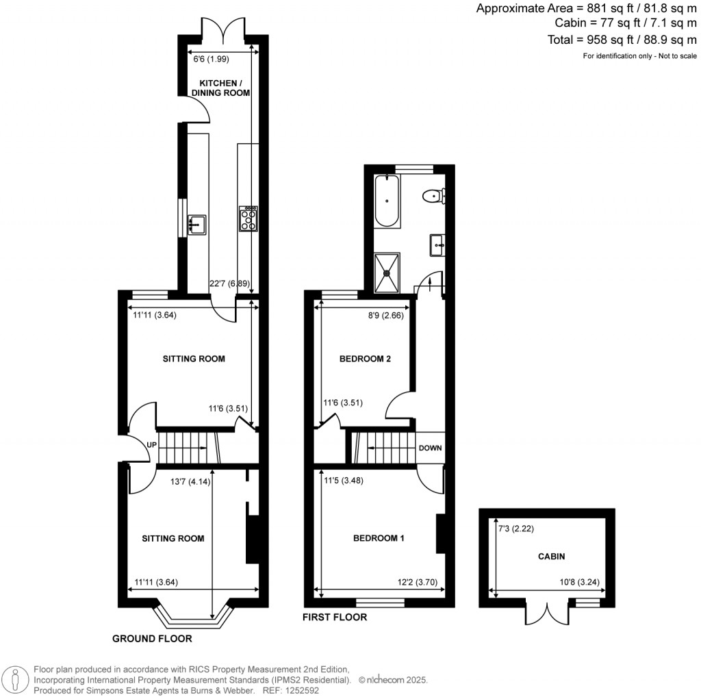 Floorplans For George Road, Farncombe, Godalming, GU7