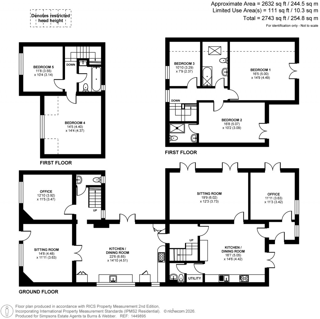 Floorplans For Portsmouth Road, Milford, Surrey