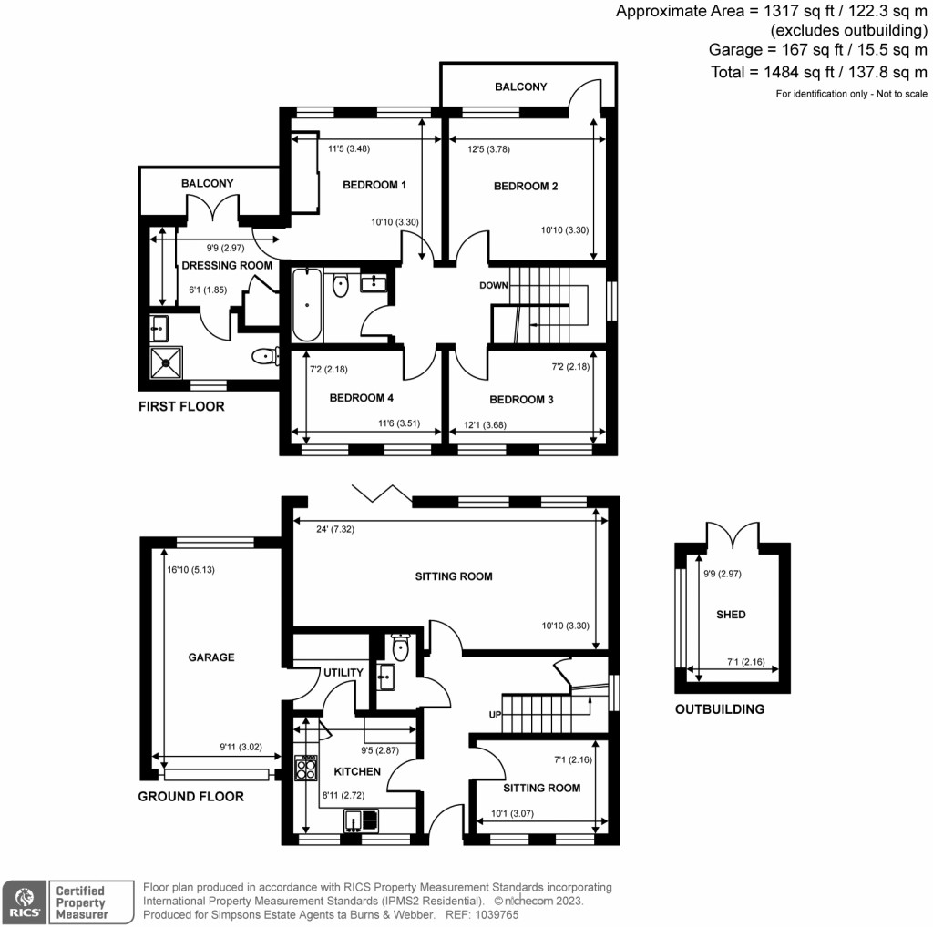 Floorplans For Penstock Mews, Godalming, GU7