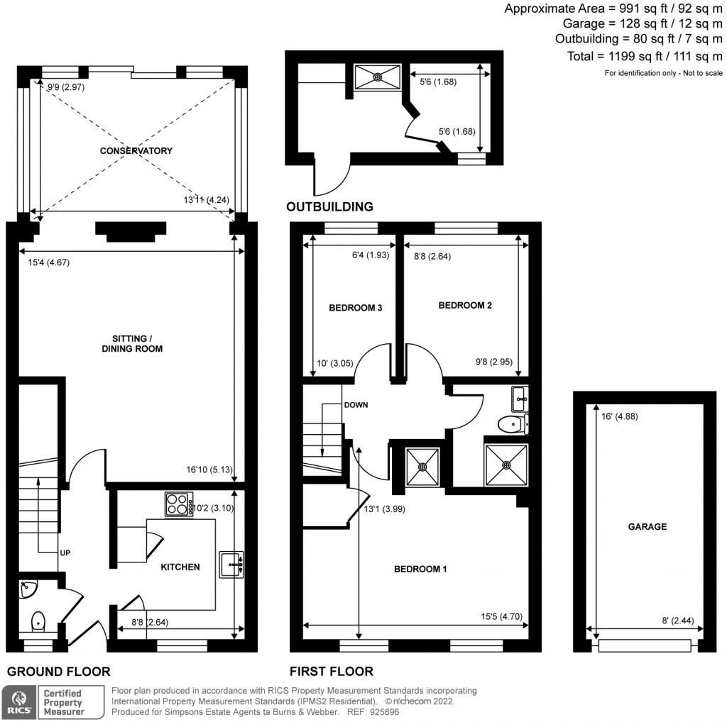 Floorplans For Hazelwood Cottages, Harvest Hill, Godalming, GU7