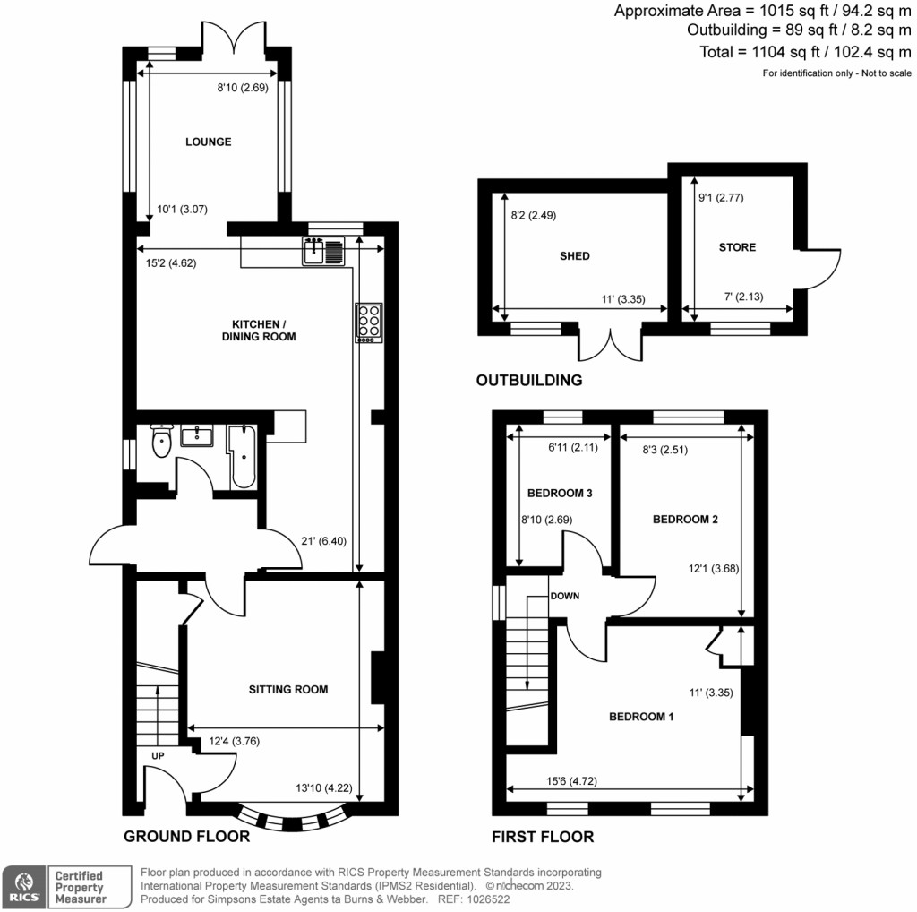 Floorplans For Silo Road, Farncombe, Godalming, Surrey