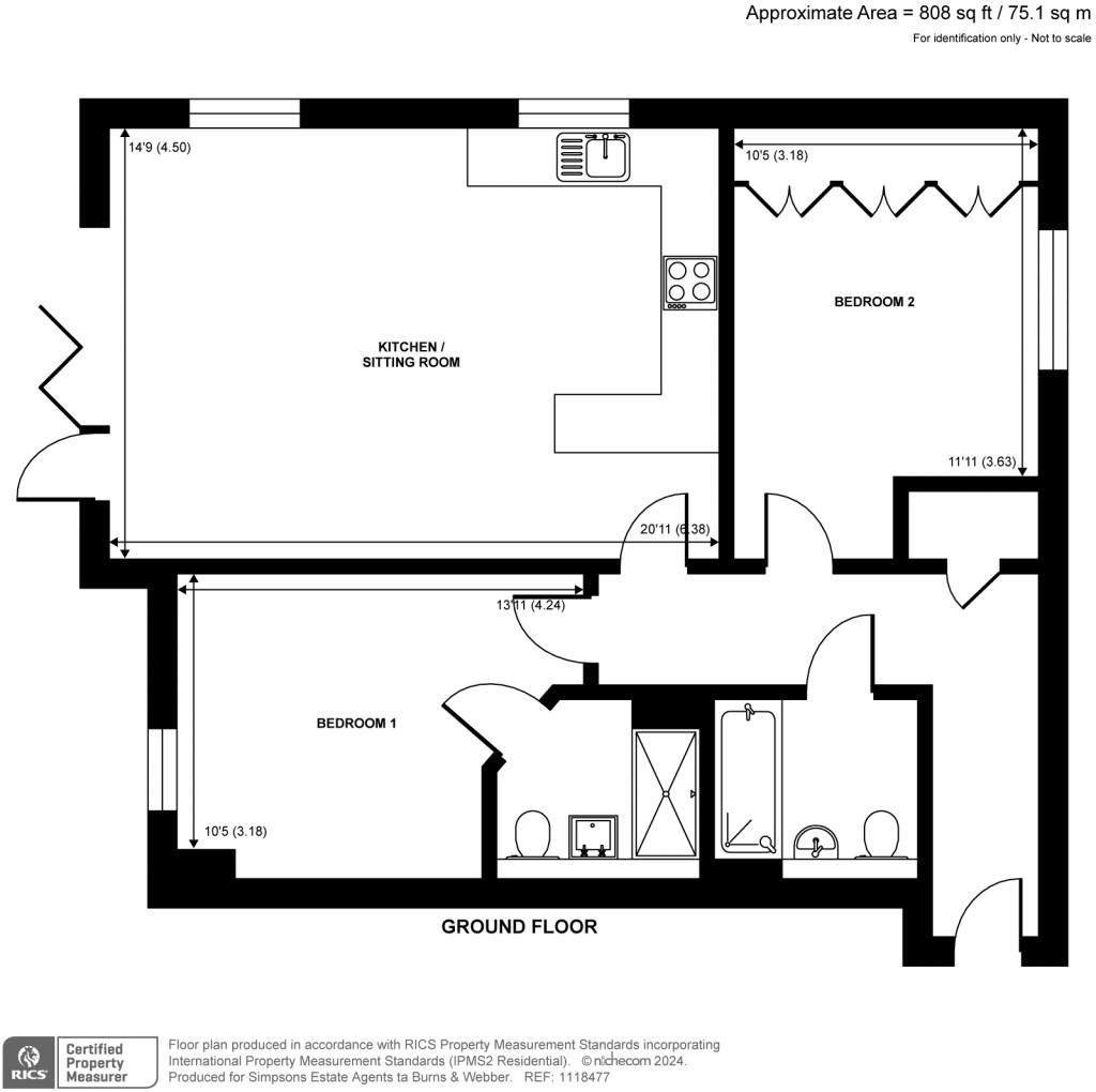 Floorplans For Weyview Gardens, Godalming, GU7