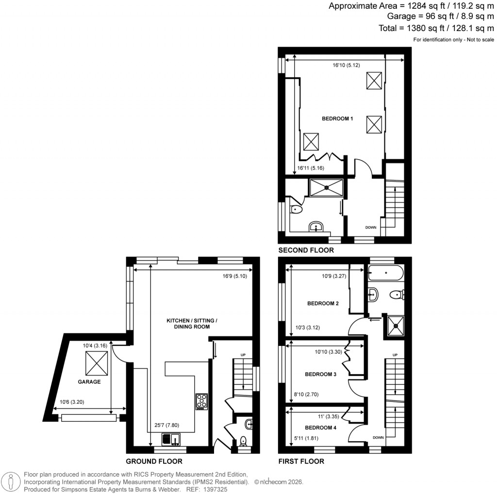 Floorplans For Binscombe Lane, Godalming, Surrey