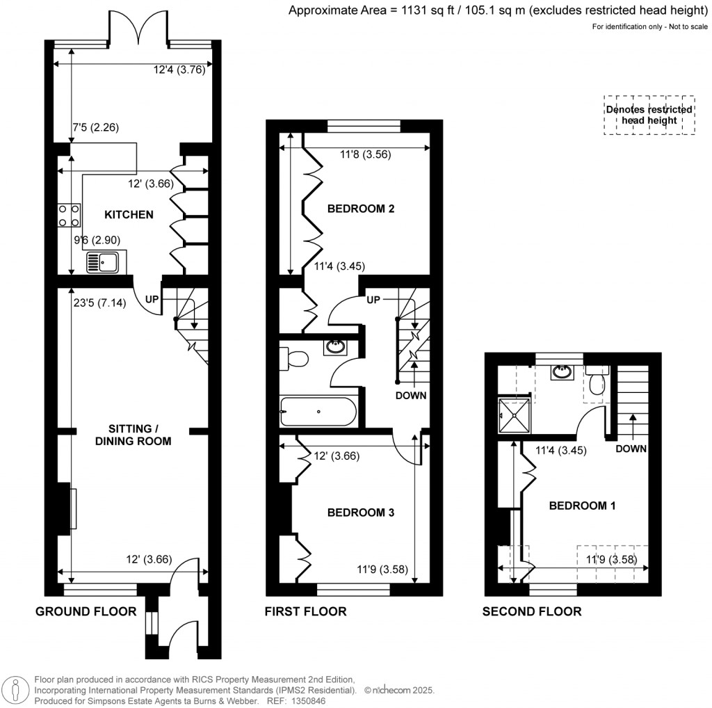 Floorplans For Woodside Road, Chiddingfold, Surrey