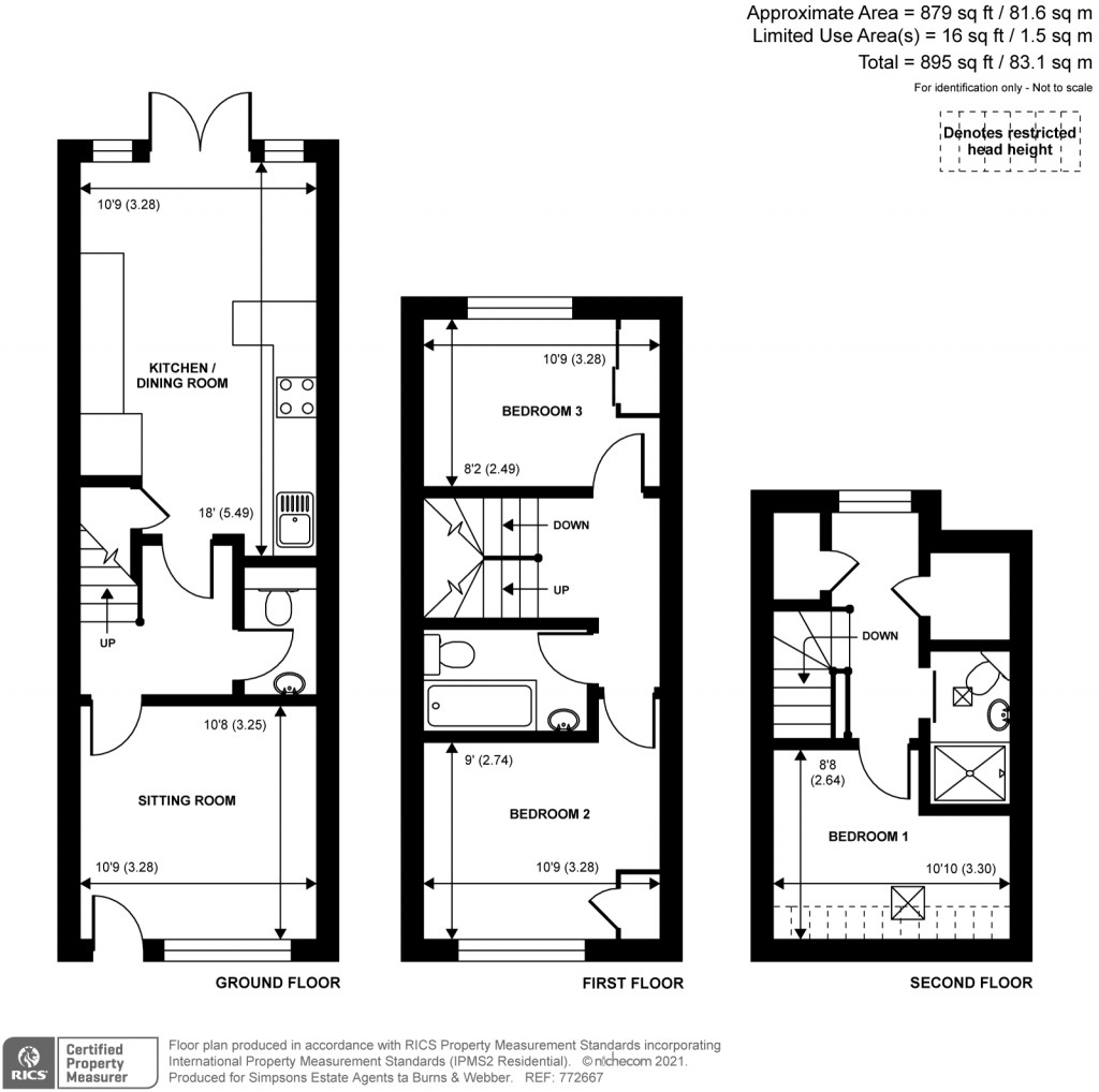 Floorplans For Kings Road, Farncombe, Godalming, GU7