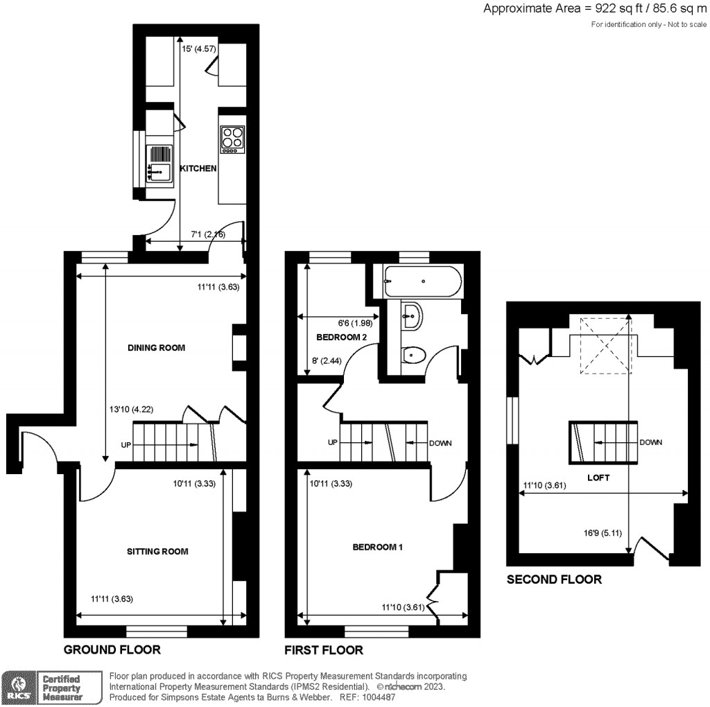 Floorplans For Carlos Street, Godalming, GU7