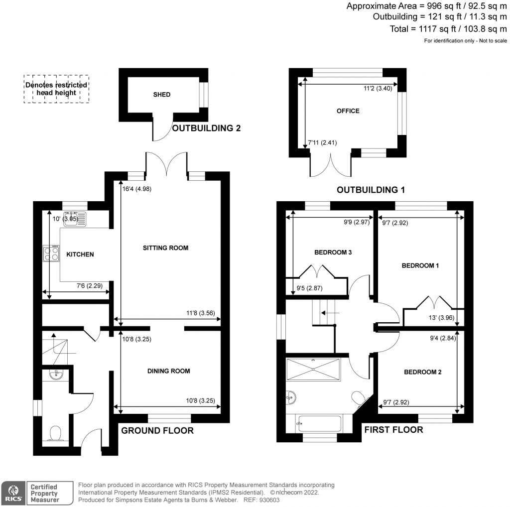 Floorplans For Ockford Ridge, Godalming, GU7