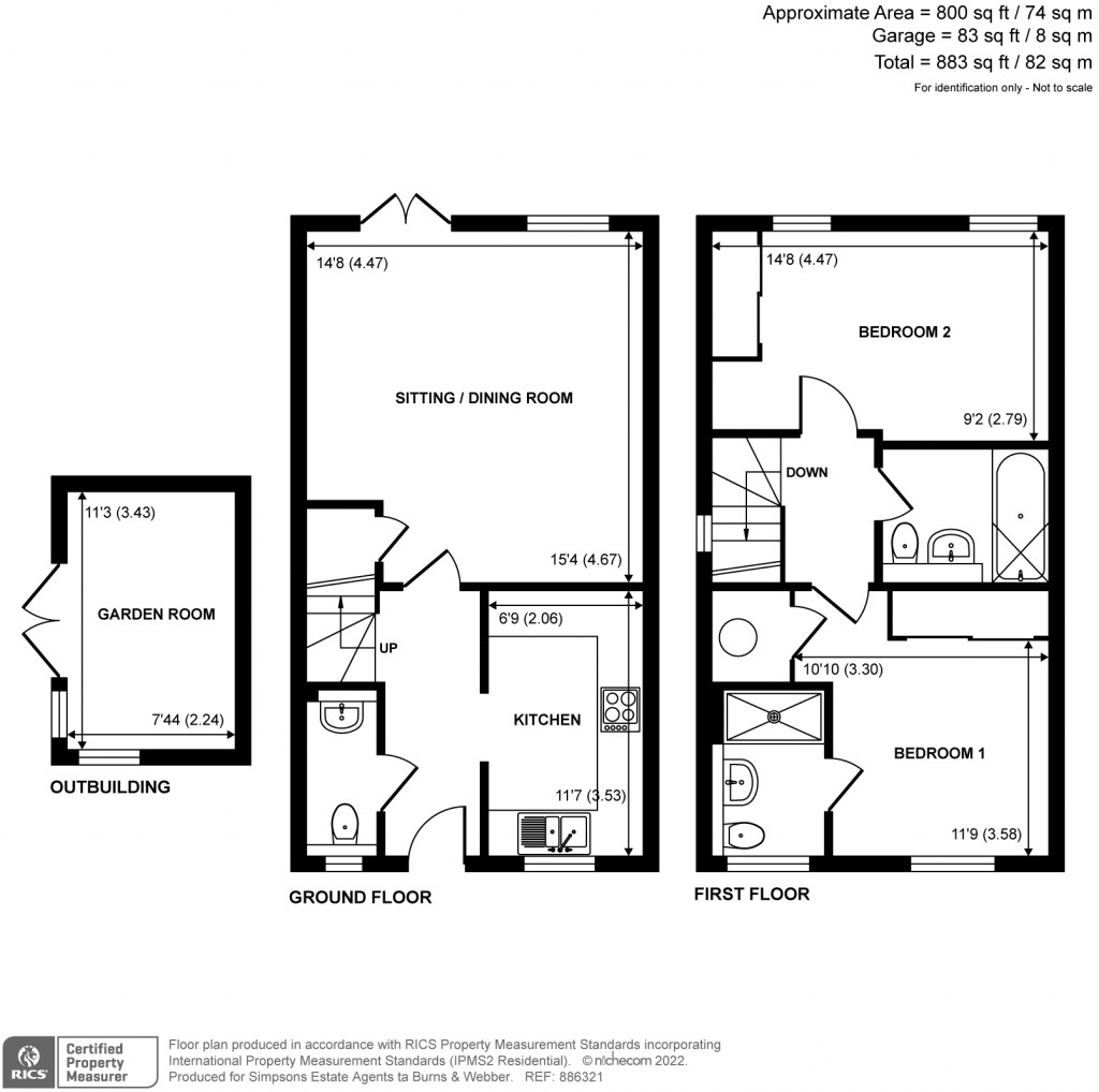 Floorplans For Weyview Gardens, Godalming, GU7